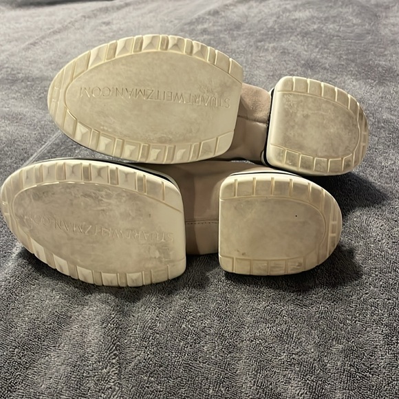 Stuart Weitzman Tan, Cream & Black Suede Sneakers Women’s Size 7 - Picture 10 of 10